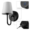 Globe Electric Rechargeable Battery Wall Sconce, LED Integrated, Matte Black,