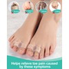 Pack of 12 Bunion Corrector, Toe Separators with 2 Loops,