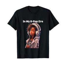 In My K-Pop Era | Black Anime Girl Style Design T-Shirt