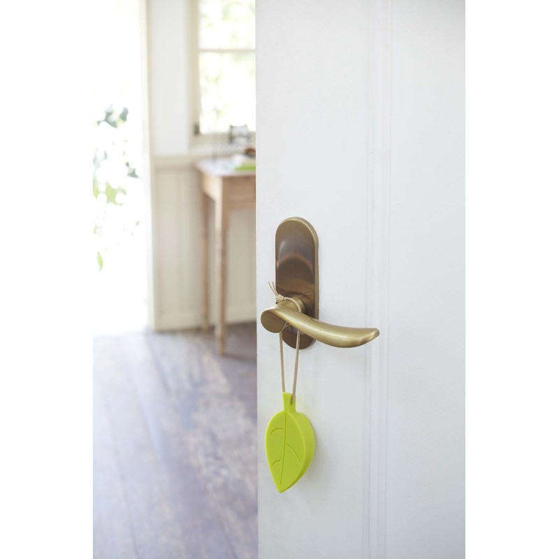 Yamazaki Industries Door Stopper Leaf Light Green 7626