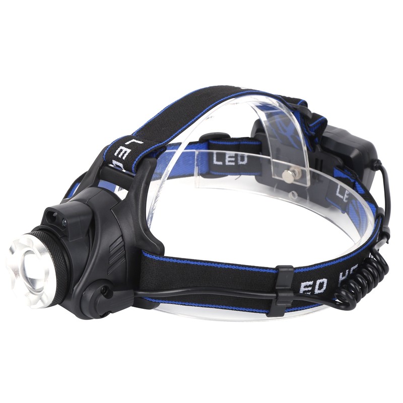 LED Headlamp USB Rechargeable Head Light Flashlight for Outdoor Camping