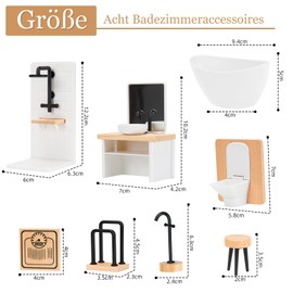 Dollhouse Accessories, Dollhouse Furniture Bathroom Furniture Bathroom Miniature Dollhouse Furniture Dollhouse Furniture Dollhouse Wooden Miniature Furniture Dollhouse Furniture Dollhouse Furniture