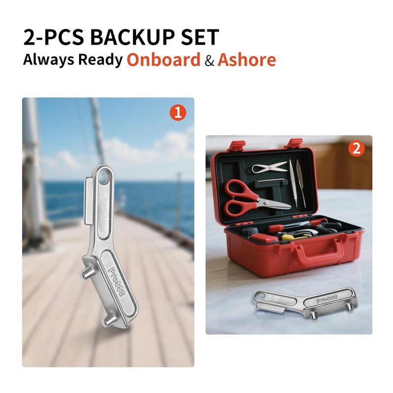 ProSSS 1PCS Marine Grade 316 Stainless Steel Deck Fill Key