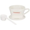 Bonmac 1-2 Cup Coffee Dripper with Measuring Spoon CD-1W White