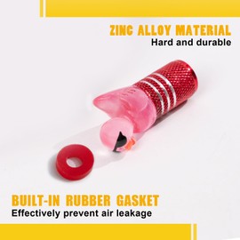 Rislobx 4PCS Funny Tire Valve Stem Cap Cover for Car Truck Motorcycle Bike, Night Glow Cute Duck Valve Caps, Corrosion Resistant Leak-Proof Valve Cap Cover (Red)