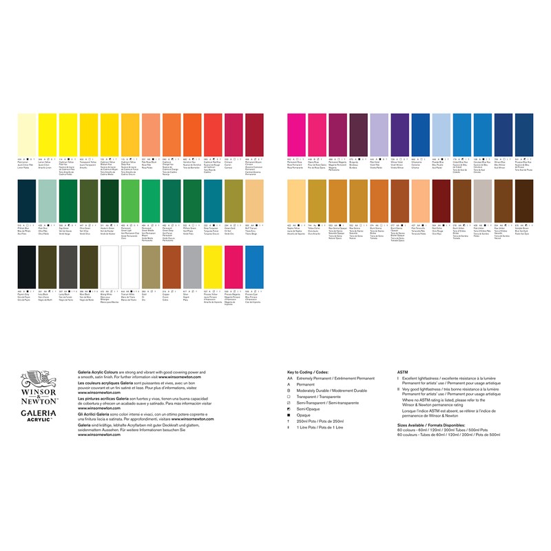 SG Education GAL 2120346 Full Range of Galeria Acrylic, 60