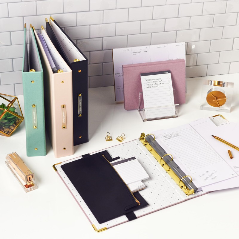 russell+hazel Peony Bookcloth Signature 3 Ring Binder