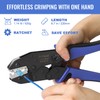 Qibaok Crimping Tool Ratcheting Wire Crimper for Heat Shrink Connectors