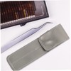 Housoutil 3pcs Eyelash Tweezers Pouch Case Portable Storage Bag for