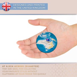 Destination Vinyl ltd Magnet for Refrigerator, Fridge - Australia World Map Flag for Office, Cabinet and Whiteboard, Magnetic Stickers, 44172