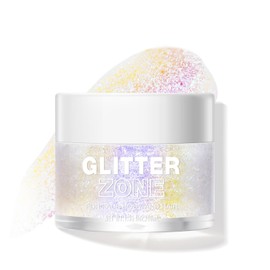 MIELIKKI Glitter Gel for Face and Body, Sparkling Holographic Body Shimmer Gel, Reflective Diamond Sequins Pigment for Eye Lip Hair Nails Paint, Festival Rave Accessories, 03