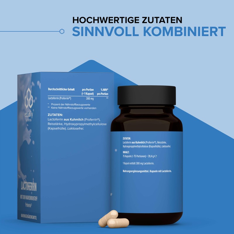 edubily nutrition® Lactoferrin - High Purity Brand Raw Material from