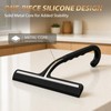 Silicone Shower Squeegee for Glass Doors with Built-in Hook, 8.3