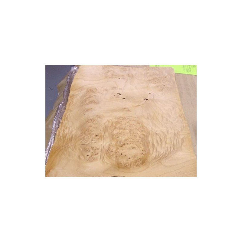 Maple Burl Cluster Wood Veneer Sheet 10" x 28" raw