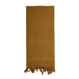 Rothco Solid Color Shemagh Tactical Desert Keffiyeh Scarf – Versatile Head and Neck Wrap – Great for Camping, Hiking, and Other Outdoor Activities – Coyote Brown