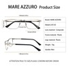 MARE AZZURO Designer Reading Glasses Men Metal Readers 100 150