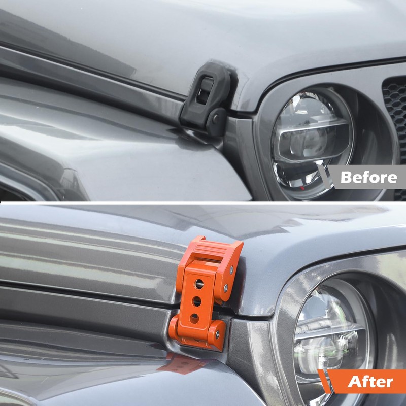 RT-TCZ for Wrangler Hood Latches Catch Kit Compatible with 2007-2025