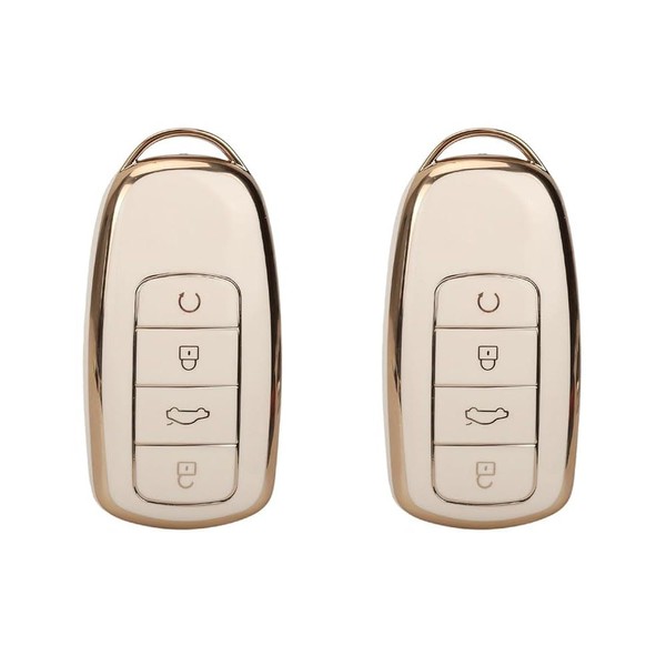 2 Pack Durable Car Smart Key Fob Case Cover and