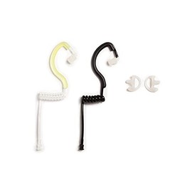 EarHugger Accessory Kit - Clear and Black Tubes and Frames, Open Ear Inserts
