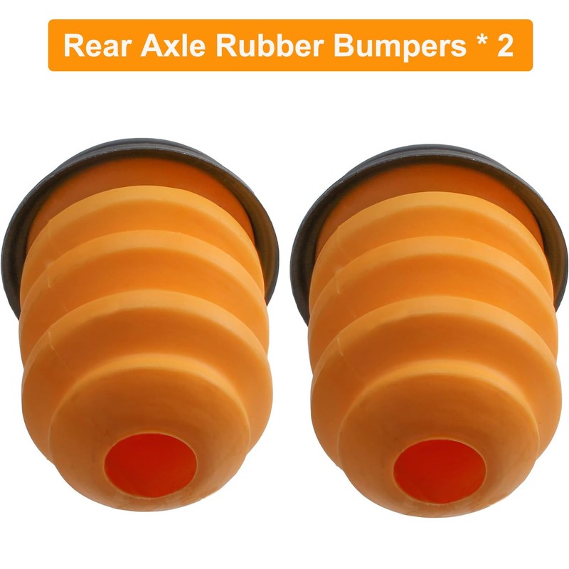 CSMATEYEAH 2 PCS Rear Axle Bumper Compatible with Chevy Silverado