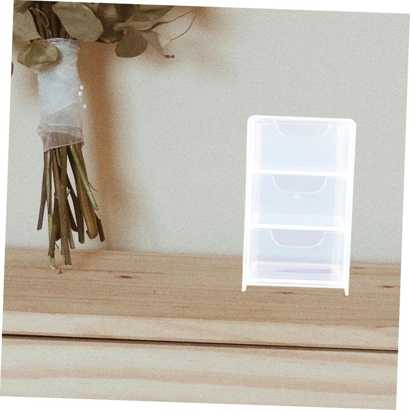 GLEAVI Multi Functional Acrylic Drawer Organizer Compartment Desk Storage Box