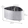 Shimomura 41778 Stainless Steel Legs, Antibacterial Triangle Corner, Silver