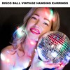 Ymapinc Disco Ball Earrings, Disco Ball Accessories 70s Outfit Women's