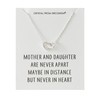 Philip Jones Mother and Daughter Heart Link Necklace with Quote