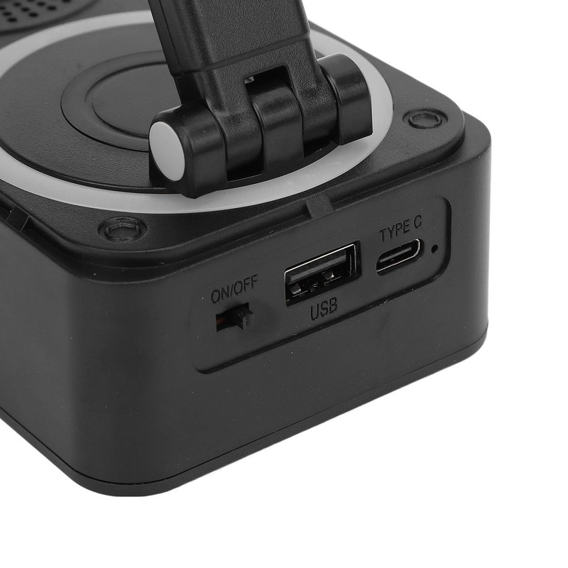 360 Degree Rotatable Cell Phone Stand with Speaker, Cordless Charging