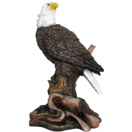 American Bald Eagle Statue in Wild Bird Sculptures & Figurines As Patriotic Decorations or Office and Rustic Lodge Home Decor and Decorative Gifts for Eagles Fans