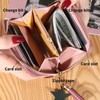 CLKE Girls PU Leather Wallet Cute Women Purse with Pendant,