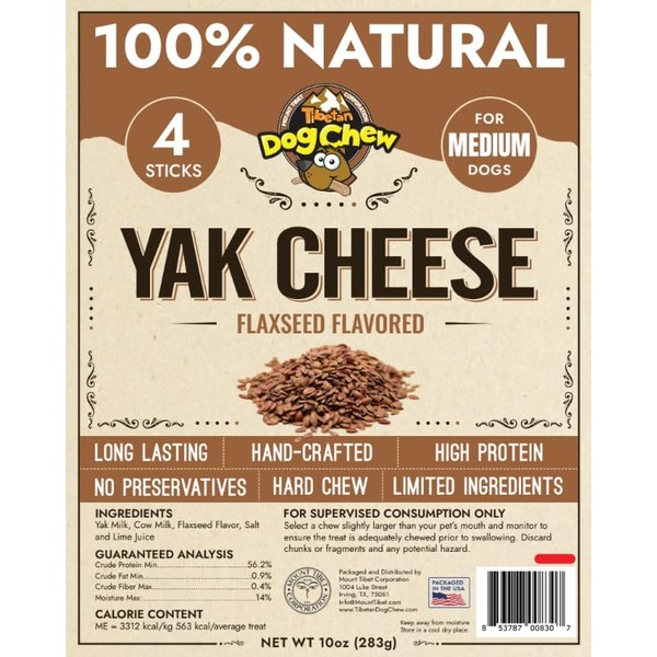Tibetan Dog Chew Tibetan Yak Cheese Dog Chew Sticks (4