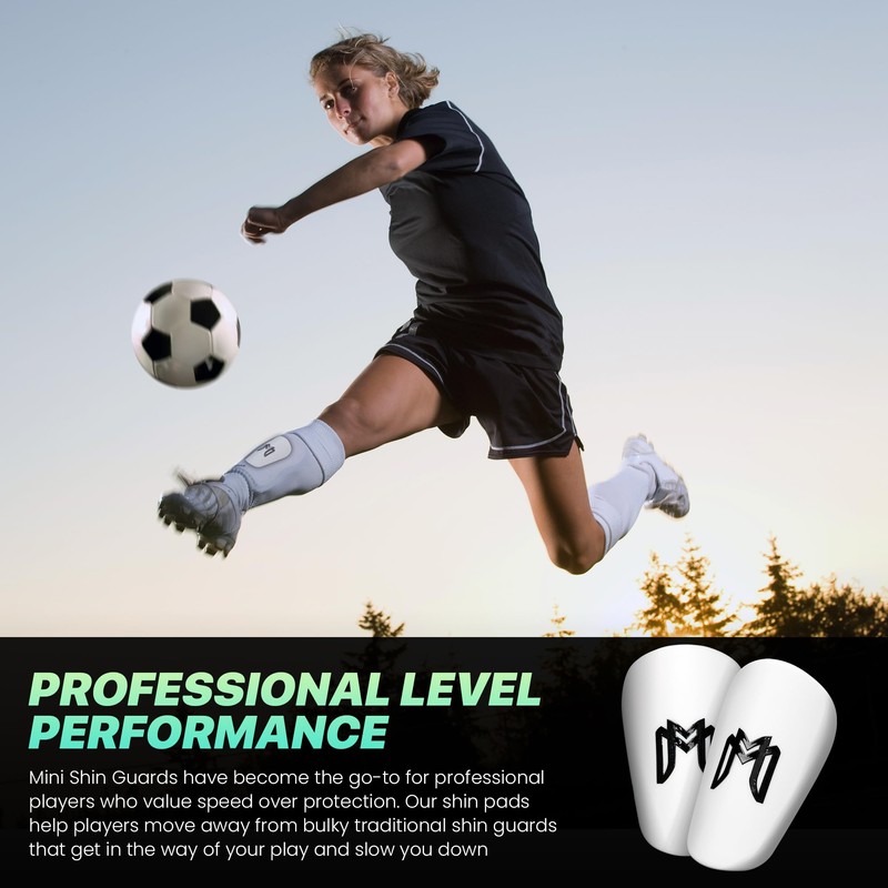 MediCaptain MiniGuards - Miniature Shin Guards for Soccer Players -