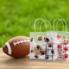Lebaley 24PCS Clear Football Treat Bags with Handles - Football