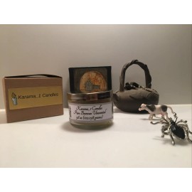 Karama_1 Candles Pure Beeswax unscented candle. 3.6 oz