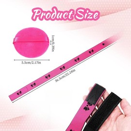 Rose Pink & leopard  Elastic Wig Band for Lace Front with Adjustable Melting Band, 80% Polyester & 20% Nylon, 56.5 cm Total Length, Black with Pink Design - Color: Leopard