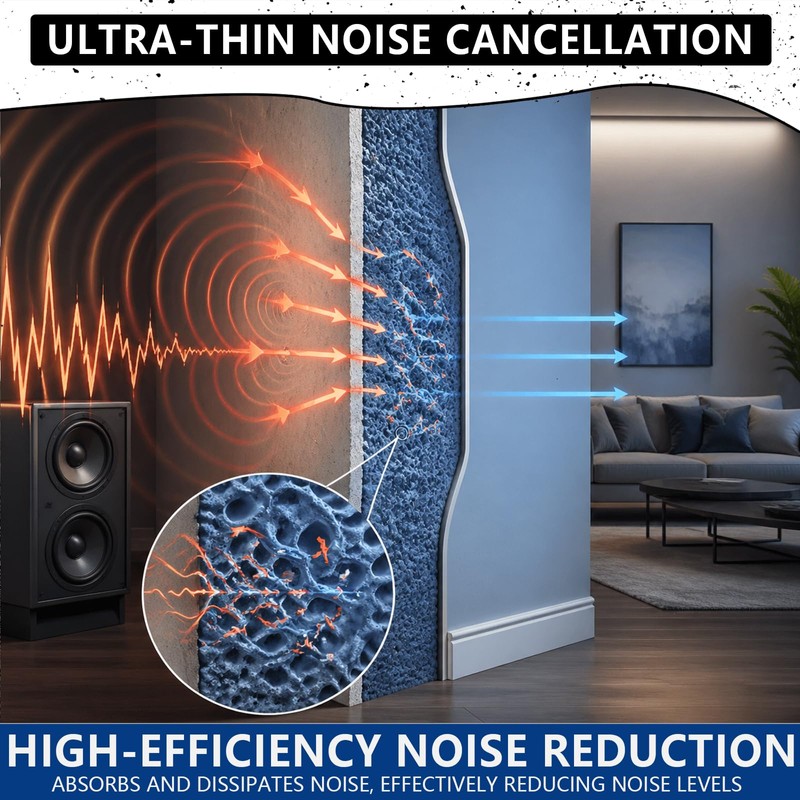 GOODTAKE Multi-Purpose Soundproofing & Fire Retardant Paint – Sound Dampening