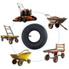 Pack of 2 4.10/3.50-4 Inner Tubes for Wheelbarrows, Wheelbarrow Inner