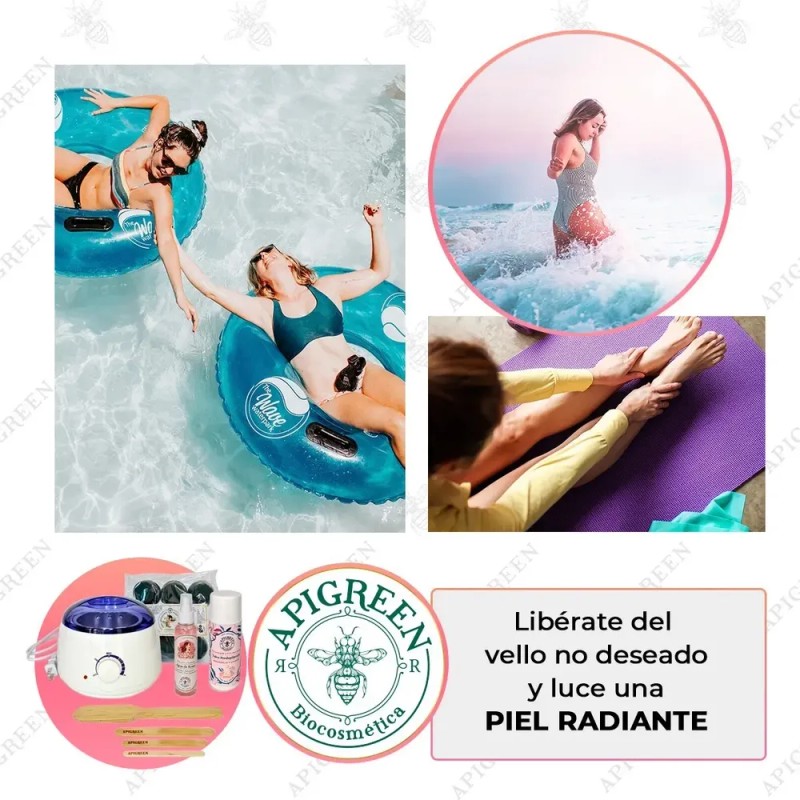 Fundidor Con Cera Española + Agua De Rosas + Talco