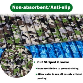 HZCHIONE EVA Foam Boat Flooring 94.48x23.62 in, Camo Boat Decking Marine Mat Carpet for Boats Non Slip Deck Boat Flooring for Swim Platform Console Self-Adhesive (Jungle Camo)