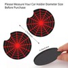 Black Spider Web Steering Wheel Cover with 2PCS Car Coasters