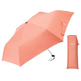 Waterfront U355-0906BR1-BG Folding Umbrella, CiRiC Series, Poke Flat 2.0 Fold, Terracotta, 21.7 inches (55 cm), Original Fabric with Sustainable Materials, Lightweight, Approx. 5.1 oz (145 g), Super