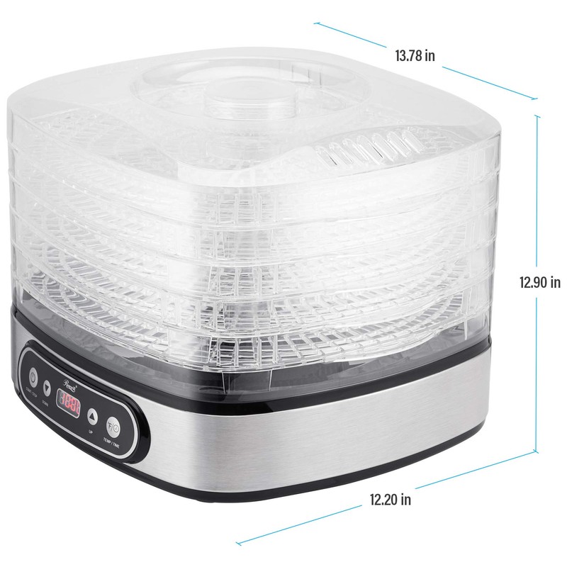 Rosewill Essential Food Dehydrator, 5 Stackable Trays with Adjustable 48H