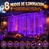 ASVEL - 2 Pcs 5v Cortinas Serie Luces 300 Led