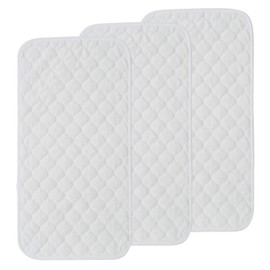 SOONHUA 3 Pack Quilted Super Soft Bamboo Cotton Changing Mat Waterproof Washable Reusable for Home, Travel and Outdoor