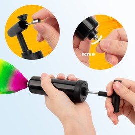 Homotte 6 Pcs Rainbow Playground Balls for Kids, 5 Inch Small Kickball Dodgeballs, Mini Toy Ball Handball Set for Indoor & Outdoor Activities with Hand Pump