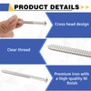 Otoolling 100 Pack Satin Nickel Wood Screws #9 Extra Long