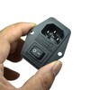 2pcs FILSHU IEC320 C14 Large Current Inlet Male Connector Plug