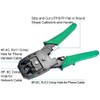 LinaLife RJ45 Crimp Tool Kit Pass Thru Cat5 Cat5e Cat6