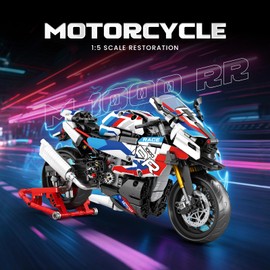 Reobrix Motorcycle Toy, 1000 RR Motorcycle Model, Model Kit for Adults 99040, Set as a Gift for Crafts for Men and Women, as Home or Office Decoration